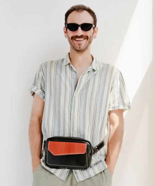 leather crossbody loricastudioir