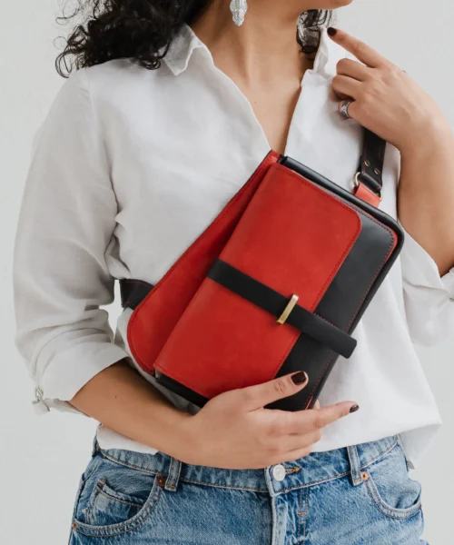 کیف دوشی چرم زنانه