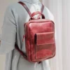 کوله پشتی زنانه چرم طبیعی