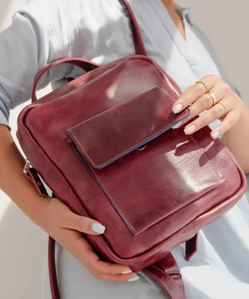 کوله پشتی زنانه چرم طبیعی