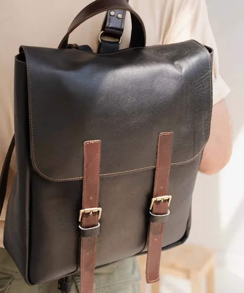 کوله پشتی چرم طبیعی