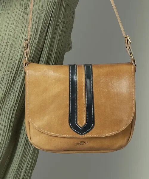 کیف دوشی زنانه چرم طبیعی