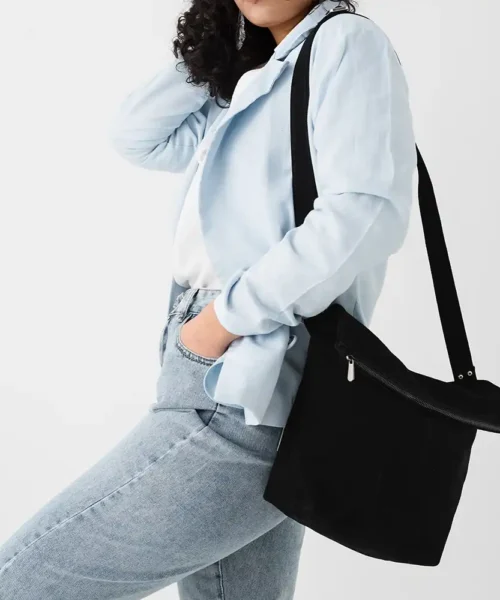 Alternative view of کیف دوشی چرم طبیعی مدل کژال