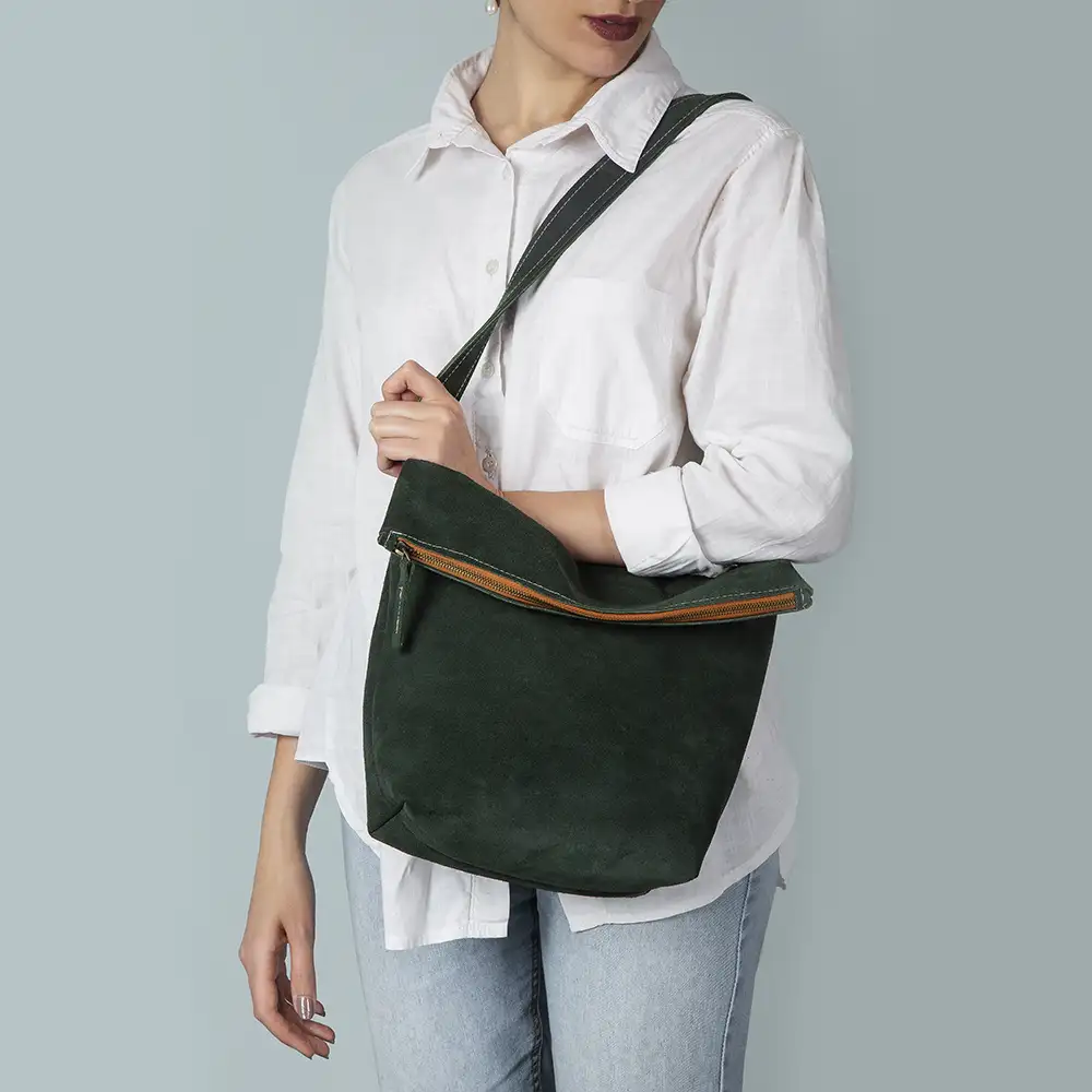 کیف دوشی چرم طبیعی مدل کژال