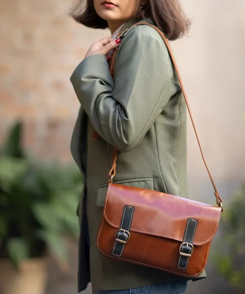 کیف دوشی چرم طبیعی
