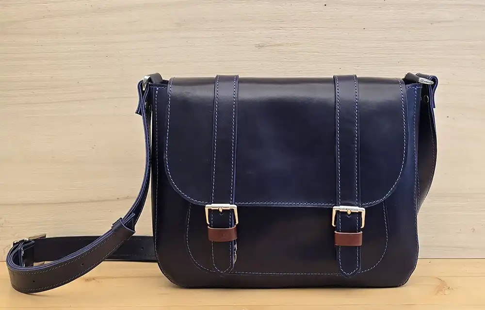 کیف دوشی چرم طبیعی مدل دیار - تصویر 6