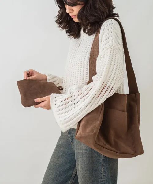 کیف دوشی زنانه ساخته شده از چرم طبیعی مدل روژان