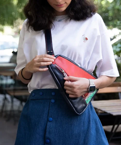 leather shoulder bag saghar11 loricastudioir