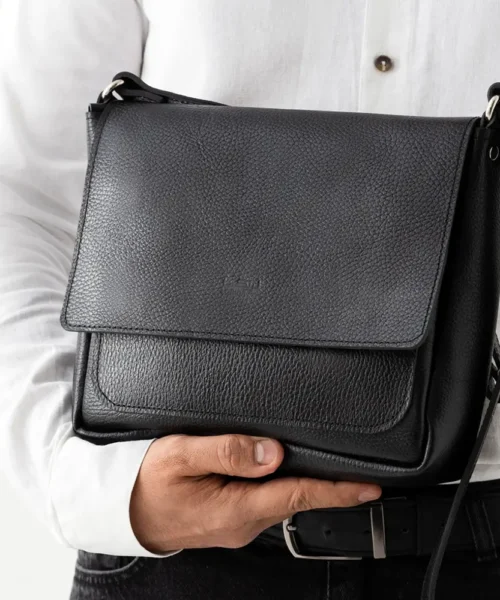 کیف رودوشی چرم طبیعی مدل سارو