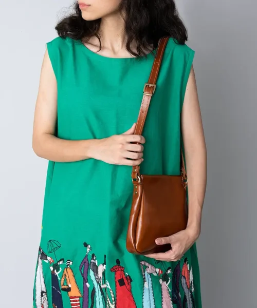 کیف دوشی چرم طبیعی زنانه مدل شانلی