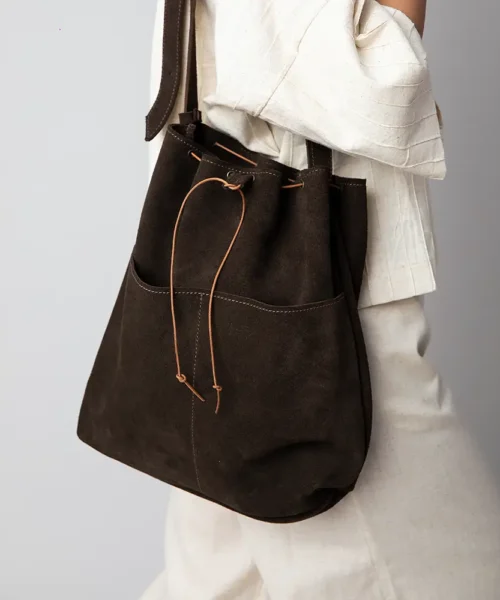 کیف رودوشی چرم طبیعی زنانه مدل ترنم