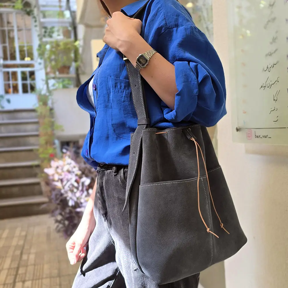 کیف رودوشی چرم طبیعی زنانه