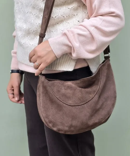 کیف دوش چرم طبیعی زنانه