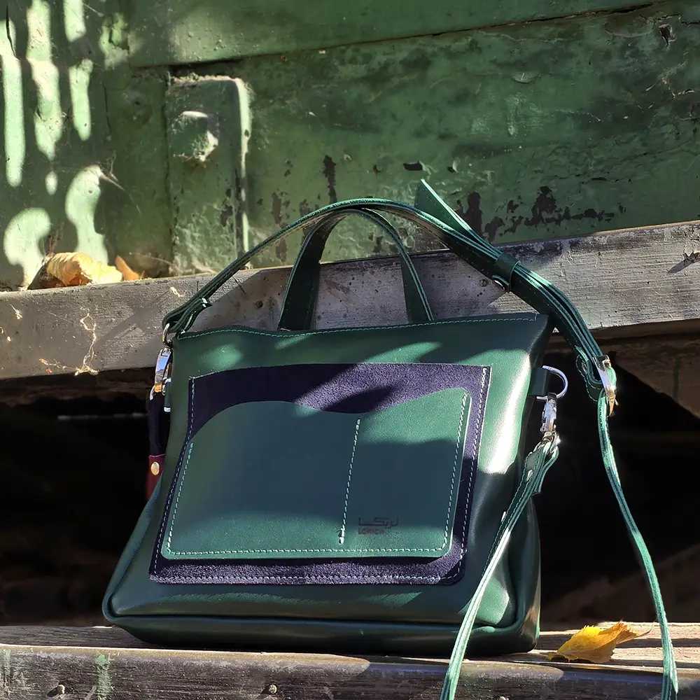 کیف رودوشی چرم طبیعیی زنانه مدل لاوین