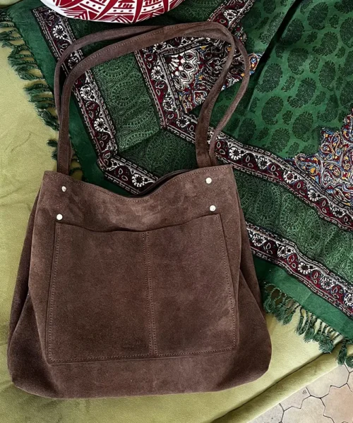 کیف دوشی زنانه چرم طبیعی اشبالت