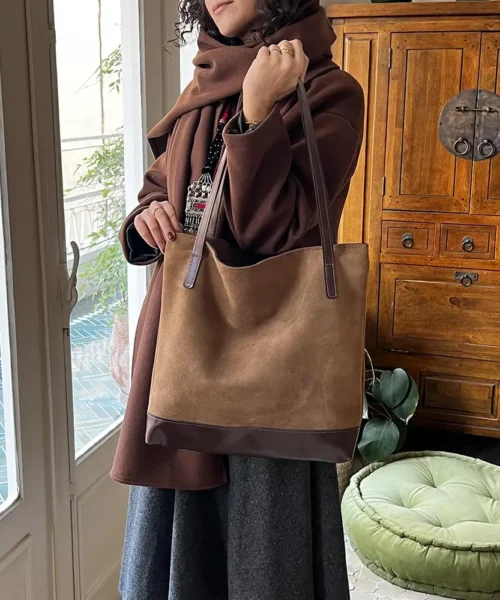 کیف رودوشی چرم طبیعی زنانه