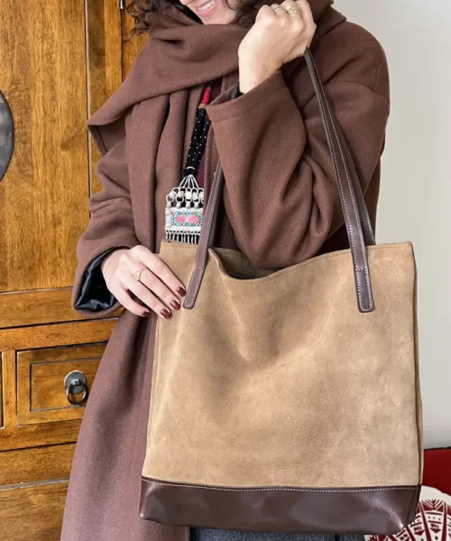 کیف دوشی چرم طبیعی زنانه مدل ویان