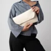 کیف کلاچ دستی چرم طبیعی