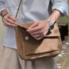 کیف رودوشی چرم طبیعی مدل یارمه